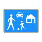 Residential area sign, decals stickers