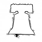 United States Liberty Bell vibrating, decals stickers
