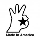 United States Made In America logo, decals stickers