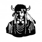 Native American chief, decals stickers