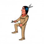 Native American breaking arrow, decals stickers