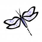 Purple dragonfly, decals stickers