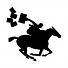 United States pony express rider, decals stickers