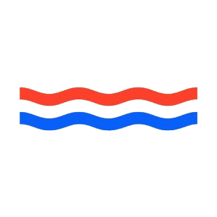 United States patriotic banner red and blue stripes listed in symbols and history decals.