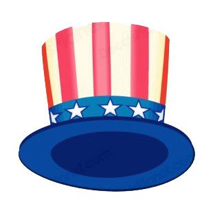 United States Uncle Sam hat listed in symbols and history decals.