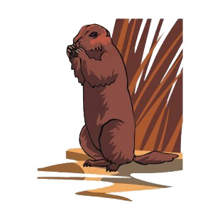 Brown squirrel eating listed in more animals decals.