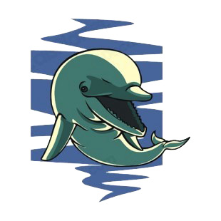 Dolphin with mouth open listed in more animals decals.