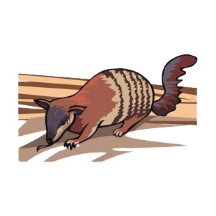 Brown anteater eating listed in more animals decals.