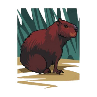 Brown marmot listed in more animals decals.
