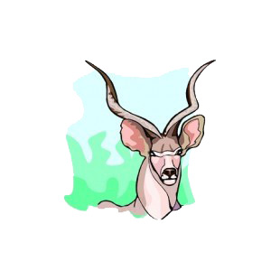 Deer face close up listed in more animals decals.