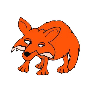 Bored fox listed in more animals decals.