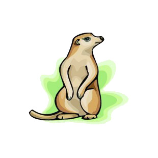 Woodchuck standing up listed in more animals decals.