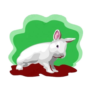 White bunny listed in more animals decals.