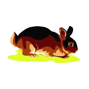 Brown rabbit listed in more animals decals.