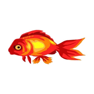 Goldfish listed in more animals decals.