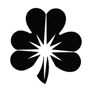 Shamrock listed in saint patrick's day decals.