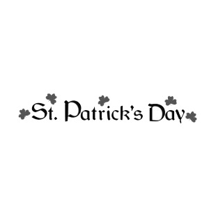 St Patrick Day listed in saint patrick's day decals.