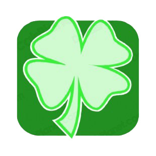 Four leaf clover listed in saint patrick's day decals.