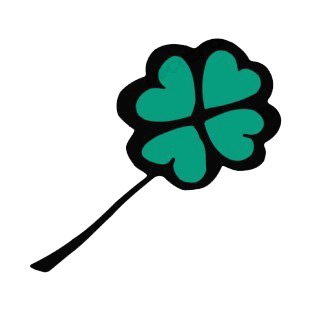 Four leaf clover listed in saint patrick's day decals.