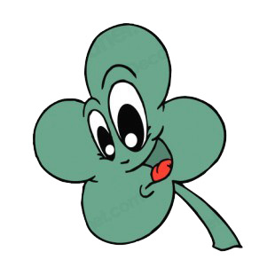 Four leaf clover smiling listed in saint patrick's day decals.