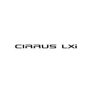 Chrysler Cirrus LXi listed in chrysler decals.