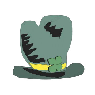 Irish hat drawing listed in saint patrick's day decals.