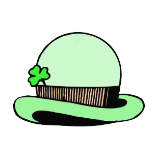 Irish derby hat listed in saint patrick's day decals.