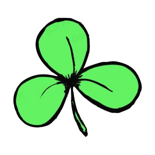 Shamrock listed in saint patrick's day decals.