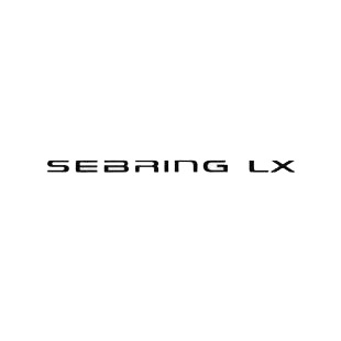 Chrysler Sebring LX listed in chrysler decals.