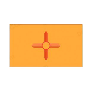 New Mexico state flag listed in states decals.