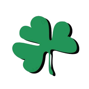 Shamrock listed in saint patrick's day decals.