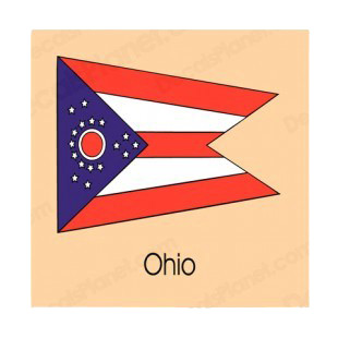 Ohio state flag listed in states decals.