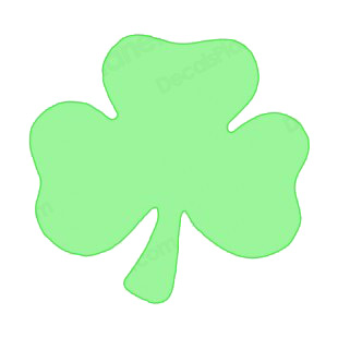 Shamrock listed in saint patrick's day decals.