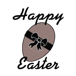 Happy Easter writing with egg logo listed in easter decals.