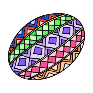 Multi colored easter egg listed in easter decals.