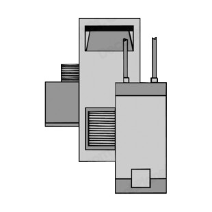 Factory machineries listed in buildings decals.