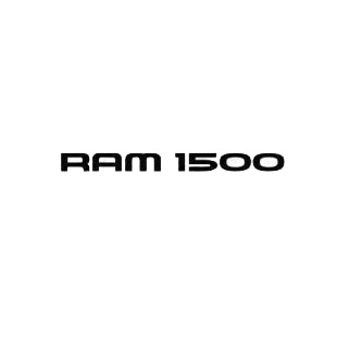 Dodge Truck RAM 1500 listed in dodge truck decals.