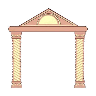 Arch pillar listed in buildings decals.