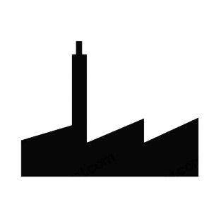 Factory with chimney listed in buildings decals.