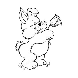 Bunny with tulip listed in easter decals.