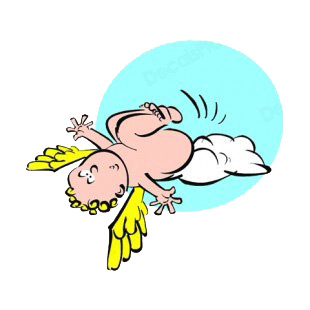 Cherub falling off cloud listed in angels decals.