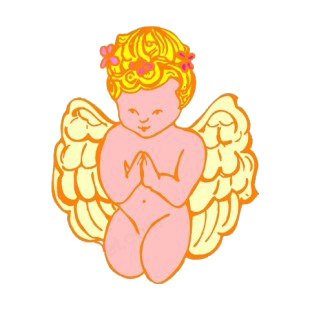 Cherub praying listed in angels decals.