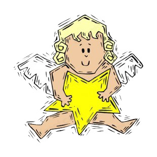 Cherub with star listed in angels decals.