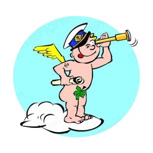 Cherub sailor with scope and map listed in angels decals.