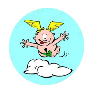 Cherub flying listed in angels decals.
