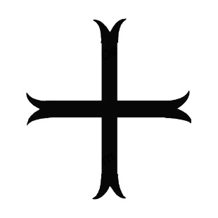 Cross moline listed in crosses decals.