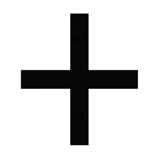 Greek cross listed in crosses decals.