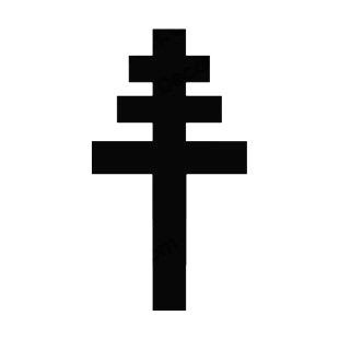 Papal Cross listed in crosses decals.