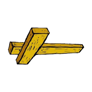 Wooden christian cross listed in crosses decals.