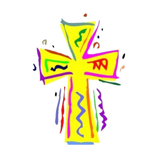 Multi colored cross listed in crosses decals.